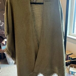 Vince Camuto Olive Green Poncho